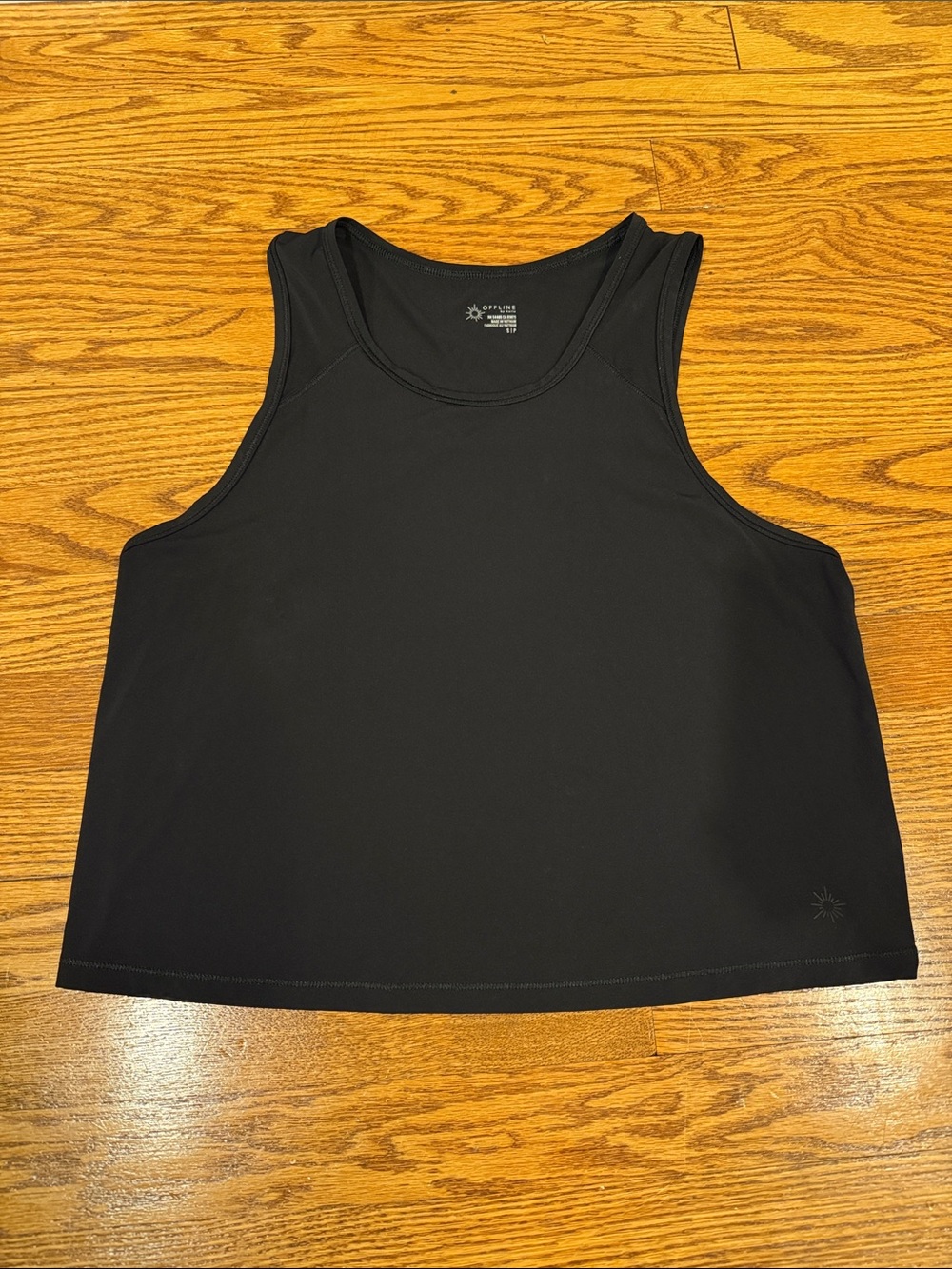 Offline by Aerie Black Racerback Tank Top - size Small